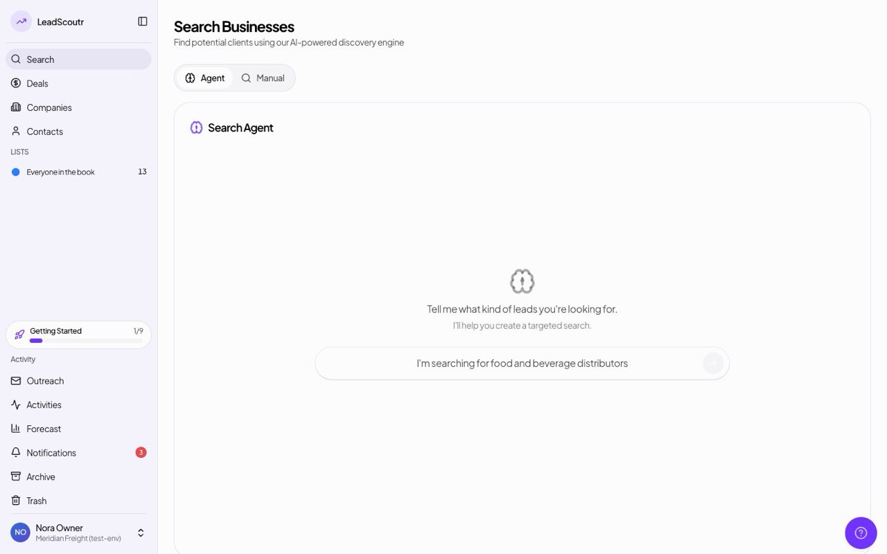 LeadScoutr launches: AI company search and CRM