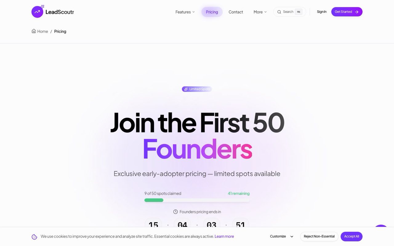 Pricing page overhaul with an Enterprise tier