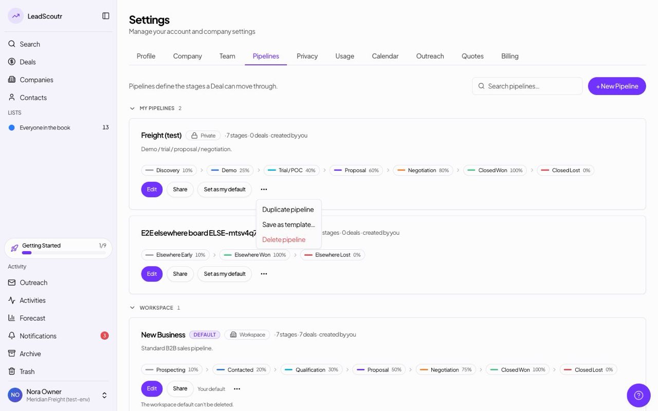 Duplicate a pipeline in one click
