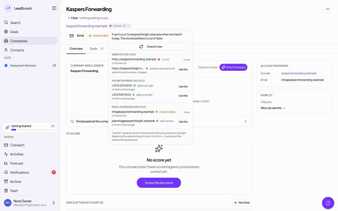 Swap in a better phone, email or website